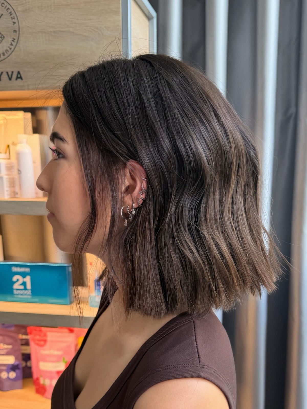 Corte bob realizado no Anaís Cabeleireiros